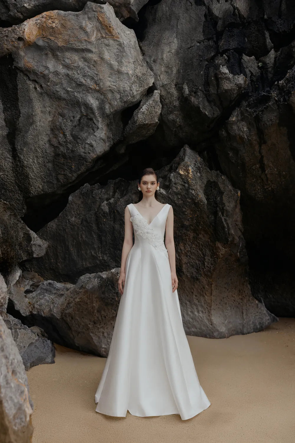 Strappy V-Neck Flared A-Line Dress